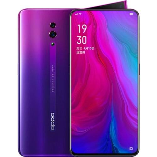 Stock New Original OPPO Reno Smart phone Android 9.0 Octa Core 3 Cameras 48MP+5MP 3765mAh 6.4 inch NFC 2340*1080 Fingerprint ID
