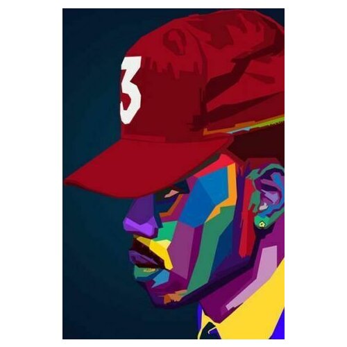 Hot Chance The Rapper Chancelor Johnathan Bennett Hip Hop Wall Sticker Silk Poster Art Light Canvas Home Decoration