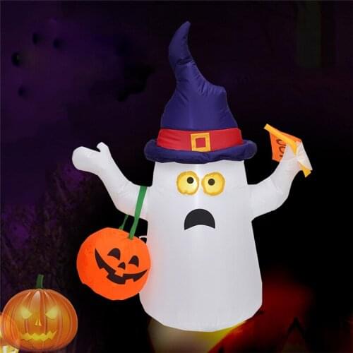 Scary Skull Halloween Inflatable Specter Ghost Pumpkin Halloween Inflatable Outdoor Holiday Yard Decorations Horror Props