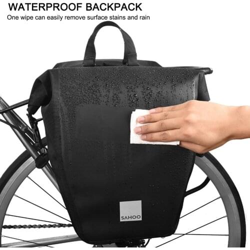 10L Cycling Trunk Bags Bicycle Carrier Bag Waterproof Large Capacity Travel Luggage Pannier Rear Seat Pack Bike Shoulder Handbag