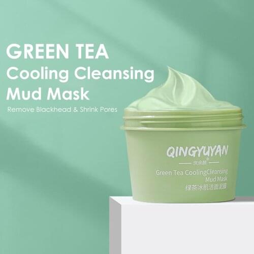 Green Tea Stick Mask Stick Oil Control Acne Cleansing Mask Face Skin Care Moisturizing Blackhead Fine Pores Mud Mask Skin Care