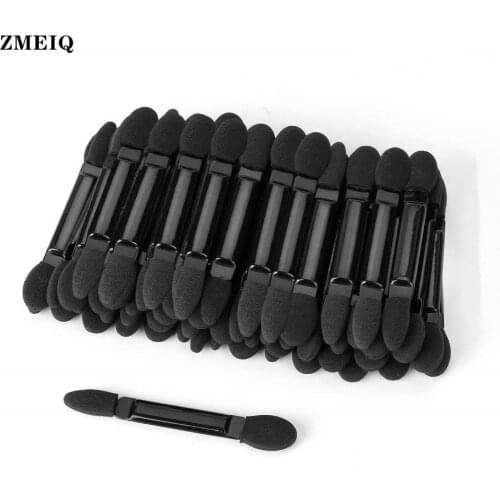 200pcs Eyeshadow Brush Sponge Makeup Tool Dual Sides Eyeshadow Brush Comestic Applicator for Girls Lady Women Daily Beauty