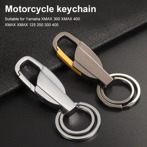 Motorcycle Key Chain Zinc Alloy Swivel Snap Hook Key Ring Holder for Yamaha XMAX300 XMAX400 XMAX X-MAX 125 250 300 400
