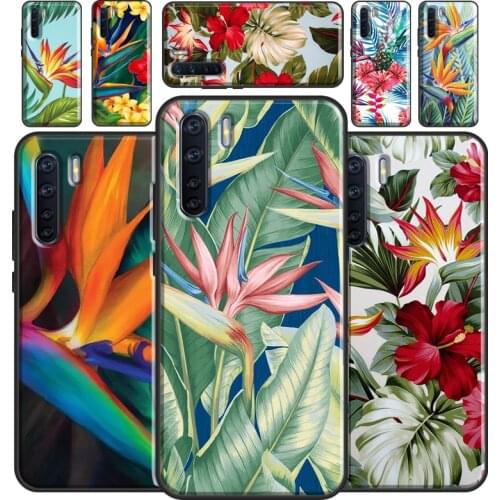 Tropical Paradise Hawaiian Birds Phone Case For OPPO A53 2020 A5 A9 A31 A52 A72 A92 A83 A91 A93 A1K A15 A3S A5S F5 F7 Cover