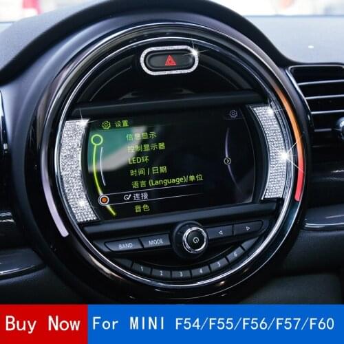 For MINI Cooper S F54 F55 F56 F57 F60 Car Center panel Navigation Screen Crystal Sticker Accessories Decoration Car accessories