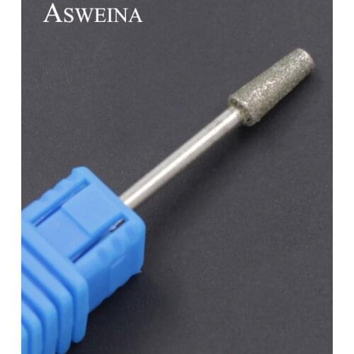 ASWEINA 1Pcs Conical Shape Diamond Bur Nail Drill Bits Nail Polishing Accessory Nail Files Electric Manicure Machine Tools