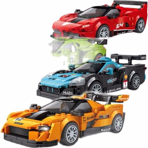 Creative Toy Car Model Building Block Sport Car Speed Champion City Technology Vehicle Super Racing Children Toy Gift