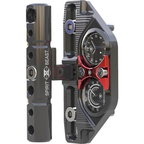 Multi- functional motorcycle scooter modified handlebar pressure code stent decorative accessories with Watch and humidity meter