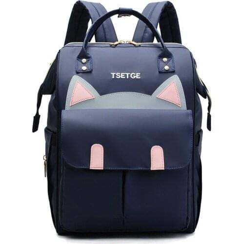 Fashion Mummy Maternity Bag Multi-function Diaper Bag Backpack Nappy Baby Bag with Stroller Straps for Baby Care