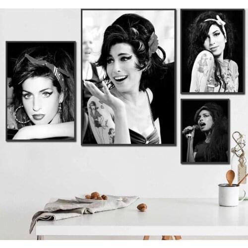 British Female Jazz Singer Amy Winehouse 5D Art Home Decor Diamond Painting Mosaic Full Drill Rhinestone Cross Stitch Embroidery