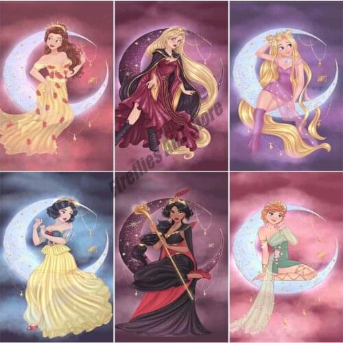 Diamond Painting Disney Cartoon Snow White Full Square/Round Cross Stitch Kits Diamond Mosaic Home Decoration Gift Handicrafts