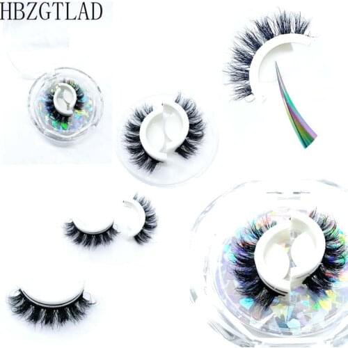 NEW 3D Mink Reusable Self-adhesive False Eyelashes Natural Curly Thick No Glue Fake Eyelashes Make-up Tools Eye Lashes Extension