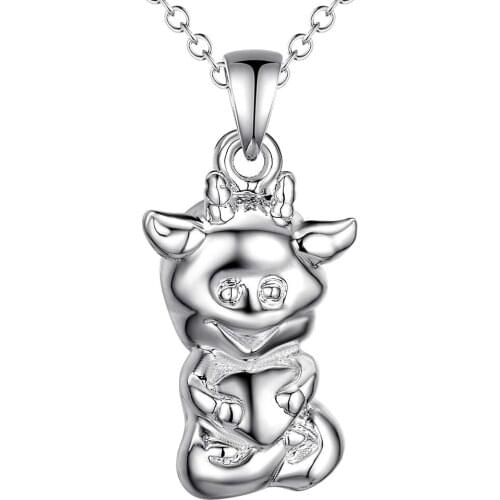 Wholesale Charm Silver Color Pendants For Women Fashion Jewelry Necklace Lady Fashion Jewelry Pendant ELToro AN034/areajila