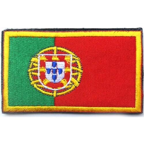 Portugal Flag Embroidery Patch Portugal DIY Appliques For Hat Clothes