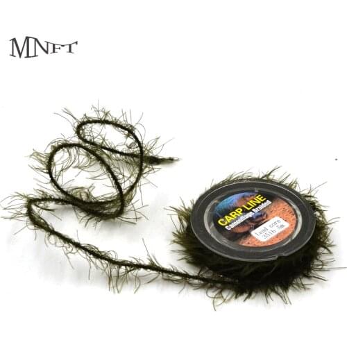 MNFT 5M Carp Fishing Weed Hook Link Line 25 35 45lb Camouflage Braided Carp Line Leadcore Leader Camo Weed Effect Rigs