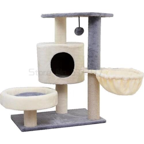 Cat climbing frame cat grabbing board cat tree cat products pet toys cat climbing frame cat nest fun dropper lamb cashmere