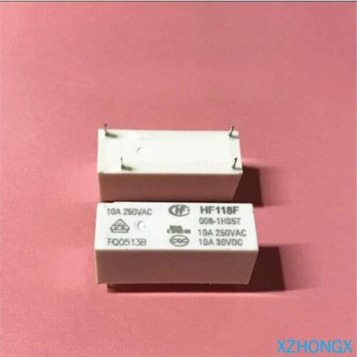 Relay HF118F 006-1HS5T 5VDC 10A 4PIN