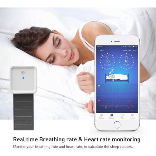 Smart Bluetooth sleep monitor HRV ECG heart rate respiratory monitoring Chest Strap Pressure Sensor with App health care