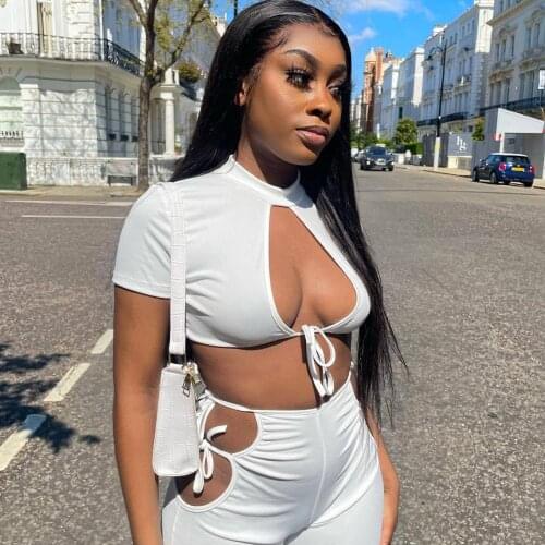 Womens Suit Black2Piece Sets Womens Outfit Sexy Bare Cheststrap Round Neck Casual Nightclubtwo-Piece Suit Fashion Shortst-Shirt