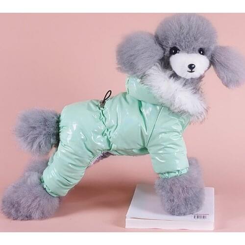 Winter Thick Puppy Dog Jumpsuit Waterproof Pet Overalls for Small Dogs York Terrier Clothes Mascotas Clothing kombinezon dla psa