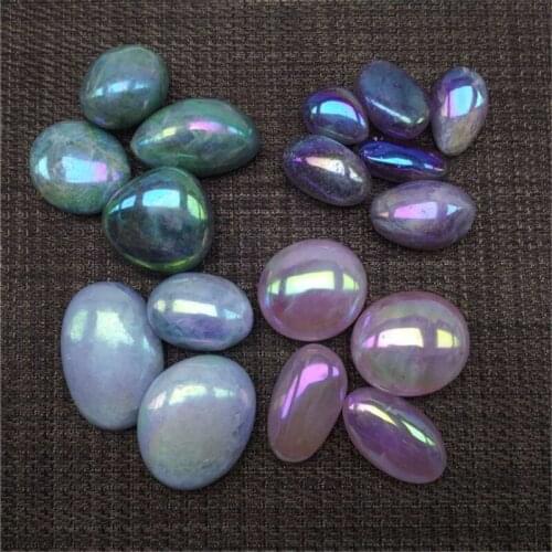 1pcs mixing aura Palm Stone Natural Raw Gemstone pink rose Stone Crystal Meditation Healing Energy Mineral