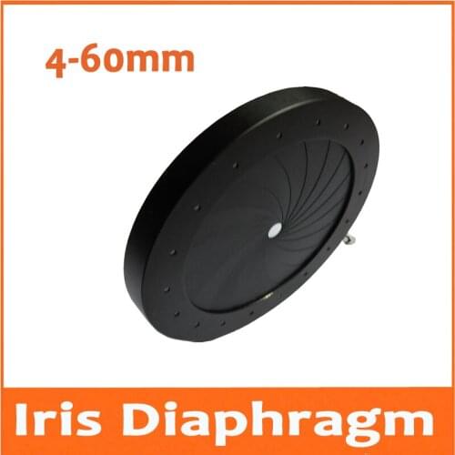100pcs 4-60MM Adjustable Iris Diaphragm Aperture Condenser Light Regulator 18 Blades for Digital Camera Microscope Condensator