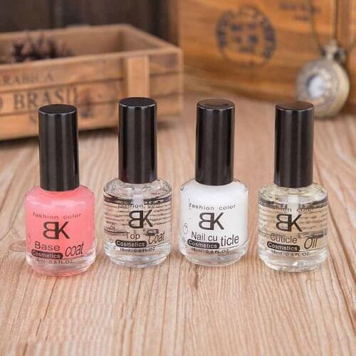 18ml BK nail care top base coat nail polish cuticle oil and softener