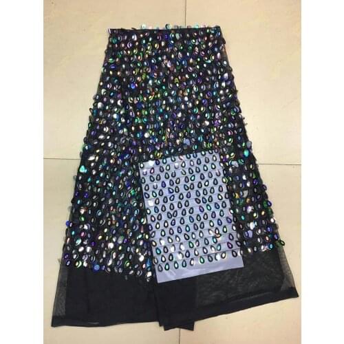 5yards /lot AA1018 dobby black/wine/gold sequin luxury new good quality embroidery lace fabric for wedding dress