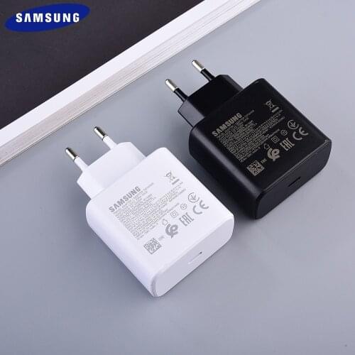 Samsung 45W USB-C Fast Charger EP-TA845 Adapter PD Quick 5A Dual Type C Cable For Galaxy S21 S20 Ultra Note 20 10 S10 A91 5G A71