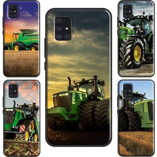 Farm Vehicle Tractor Case For Samsung Galaxy A71 A51 A70 A50 A40 A30 A10 M21 A7 2018 A11 A20e A21S Coque
