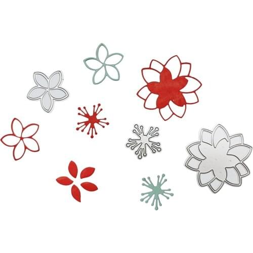 Flower Decorative Stencil Metal Cutting Dies for DIY Scrapbooking Paper Cards Craft Christmas Card Handmade