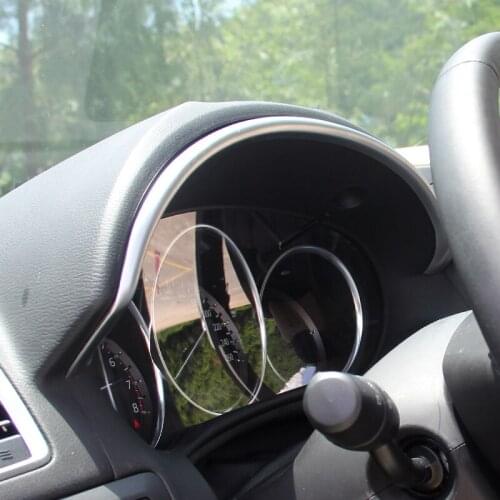 FOR MAZDA CX-5 CX5 2012 2013 2014 2015 2016CHROME INTERIOR INSTRUMENT DASHBOARD PANEL TRIM COVER BEZEL STRIP MOLDING GARNISH