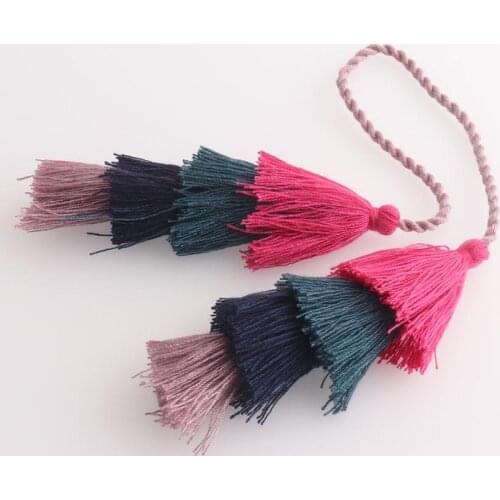 Double Tassel Stacked Tassels Chair Tie Tassel Jewelry Making Silk Tassel Purse Charm Tiered Tassels