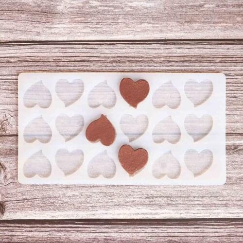 Heart Shape Chocolate Transfer Sheet Mould Cake Decorating Tools Silicone Mold Baking Stencil Chablon