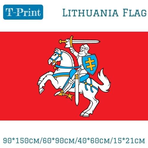 State Flag Of Lithuania Lithuanian Ensign Flag 3X5ft Polyester Banner Flying 150*90cm Custom Flag Outdoor