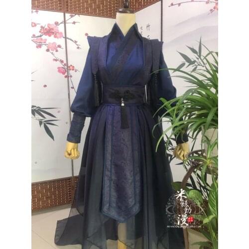 Sha Po Lang Chang Geng Gu Yun Cosplay Costume MO DAO ZU SHI Anime Ancient Chinese Men Women Costumes Full Set Halloween Party