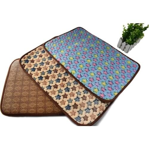 Pet Bed Rattan Dog Mats For Summer Winter Double Use For Small Medium Large Dogs Bed Cats Mat Puppy bed Chihuahua Pet Products