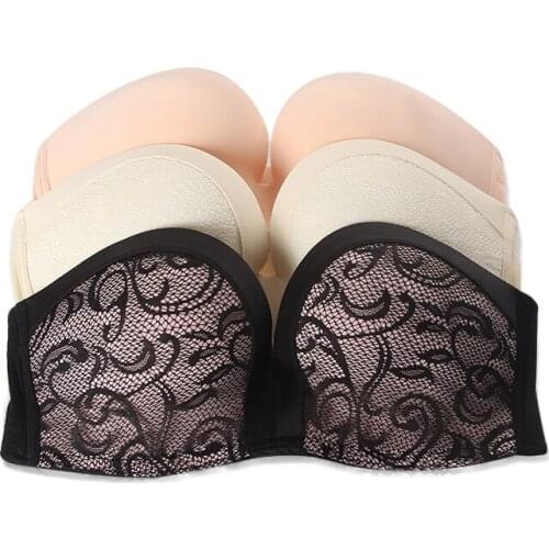 NEW Generation No Shoulder Belt Gathering Non-Slippery Chest Thin wireless Ladies push up bra women underwear lingerie