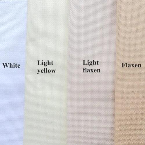 Oneroom 2th Light flaxen Beige light yellow Aida cloth 14ct cross stitch fabric canvas DIY handmade embroidery stitches