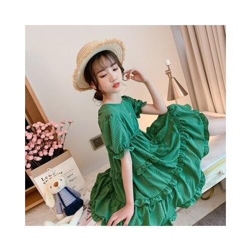 New Baby Spring Summer Girls Cupcake Dress Kids Teenagers Children Clothes Outwear Special Occasion High Quality