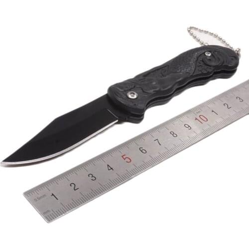 Portable Folding Blade Knife Tactical Pocket Knife Survival Camping Hunting Knives Keychain Stainless Steel Outdoor EDC Tools