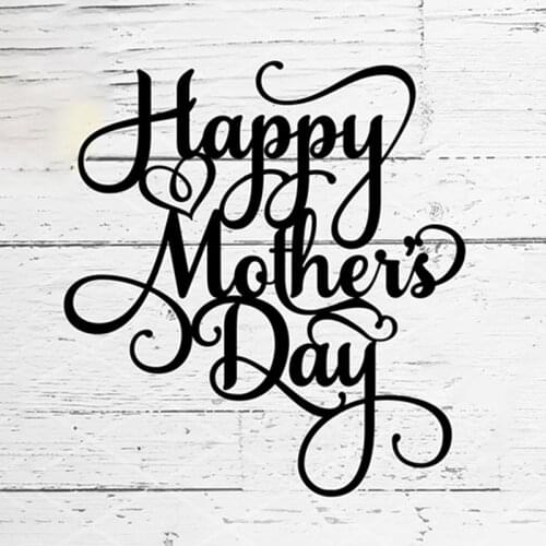 Happy Mothers Day Metal Cutting Dies Letter background card Scrapbooking Stencil Cut Die For DIY Card Crafts Handmade