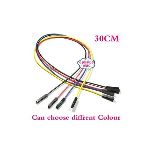 Free Shipping 30CM 1P dupont jumper wire cable Female to Female 100pcs/lot /more colours breadboard jumper wires cables