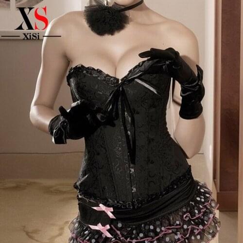 Steampunk clothing plus size halloween costumes women bustier corset waist trainer corset overbust steampunk plus size corset