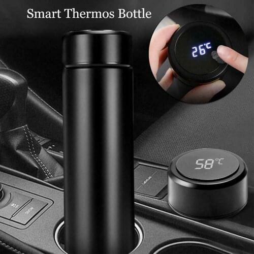 500ml Thermos Vacuum Flask Temperature Display 304 Stainless Steel My Hot Water Bottle Travel Coffee Mug Tea Milk Mug Thermo cup