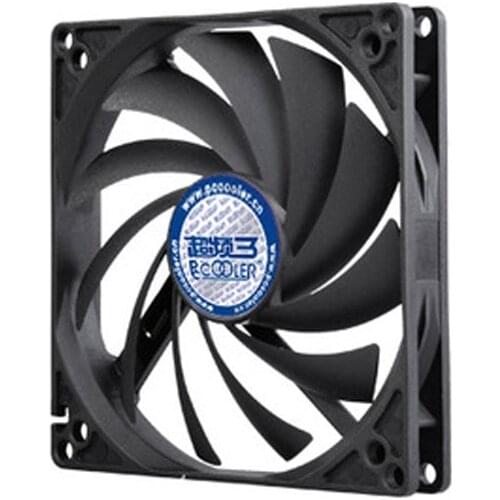 Overclocking Three 3 Cyclone F102 10cm Black Ultra-Thin Chassis Fan Radiator 10 Cm Fan