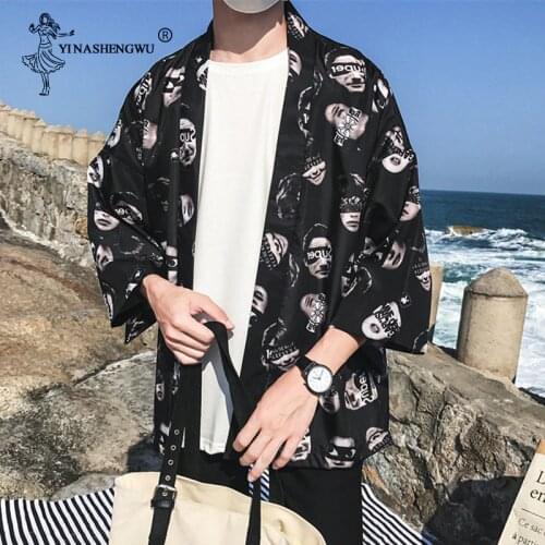 Japanese Kimono Yukata Pajamas Woman Coat Harajuku Casual Beach Tops Japanese Kimono Traditional Cosplay Costume Couple Kimono