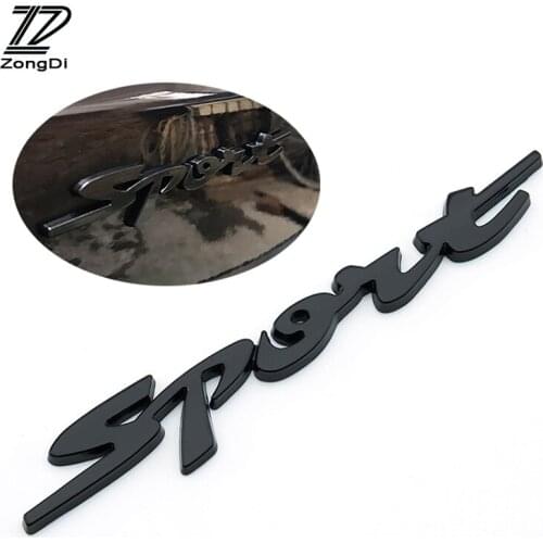 ZD 1pcs For Hyundai Tucson 2017 Solaris ix35 i30 Suzuki Swift Mitsubish ASX Car Styling Sport 3D Metal Body Fender Stickers