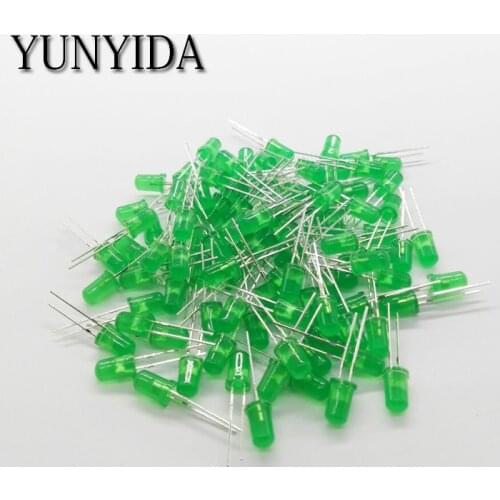 Green 5mm Led green light-emitting diode 1Kpcs = 1000PCS/LOT