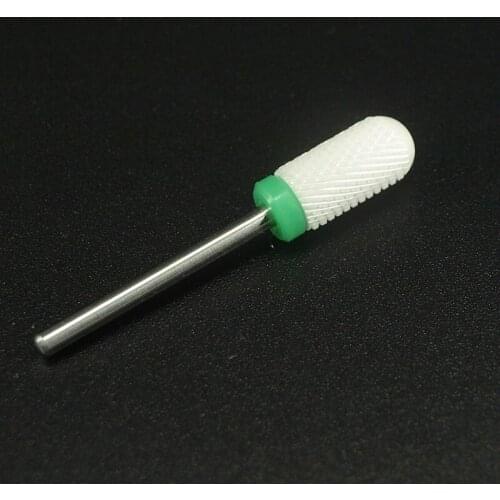 1pcs Smooth Round C nail art salon Ceramic nail drill bit mill Cutter file nail art electric drill manicure machine Accessories